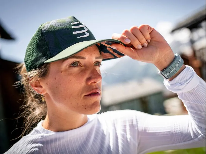 Compressport Trucker Cap - RF Green/Navy Peo