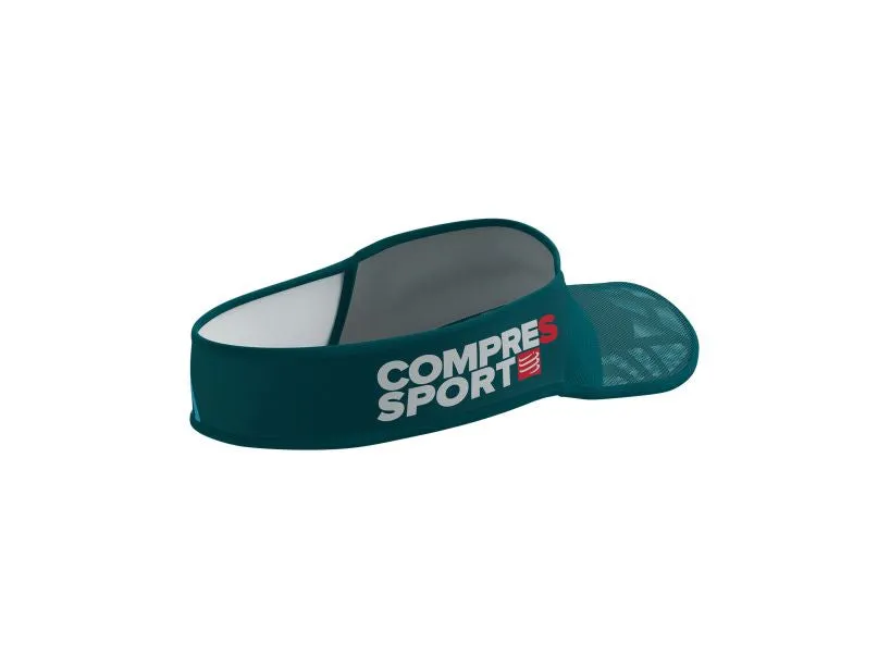 Compressport Unisex's Spiderweb Ultralight Visor - Shaded Spruce/Hawaiian Ocean