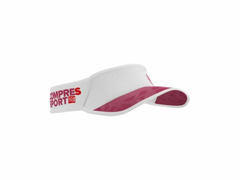 Compressport Unisex's Spiderweb Ultralight Visor:White/Deco Rose- SULVISOR_015_0TU