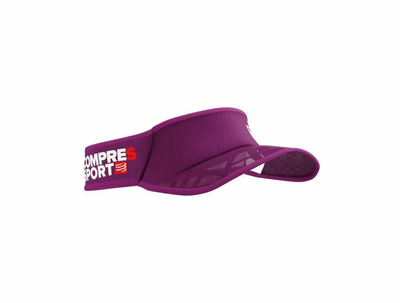 Compressport Unisex's Spiderweb Ultralight Visor:Winterbloom/White - SULVISOR_016_0TU