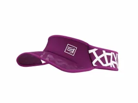 Compressport Unisex's Spiderweb Ultralight Visor:Winterbloom/White - SULVISOR_016_0TU