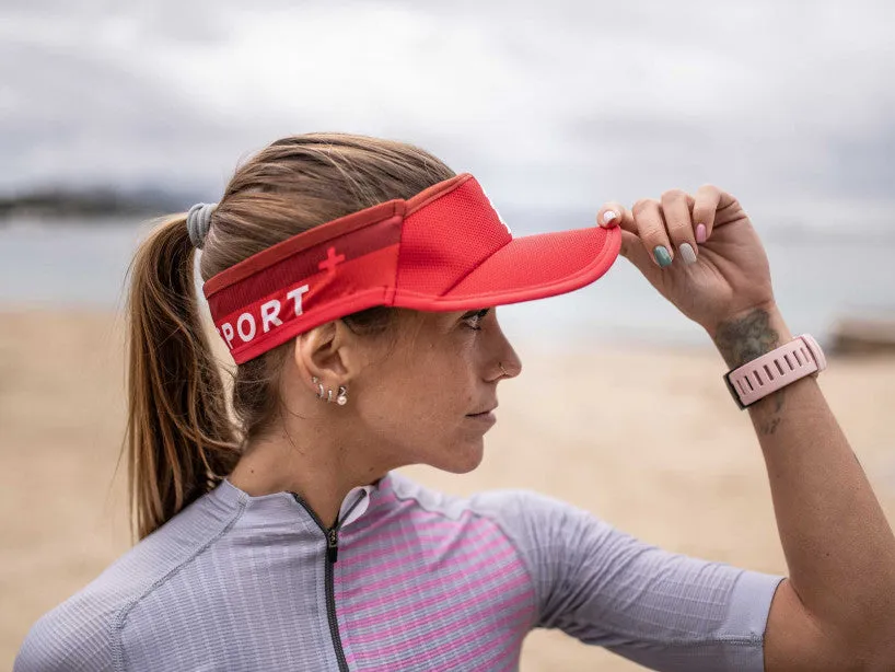 Compressport Unisex's Visor Ultralight - Red