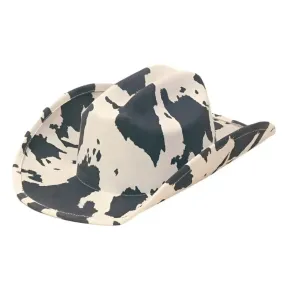 Cow Print Cowboy Hat
