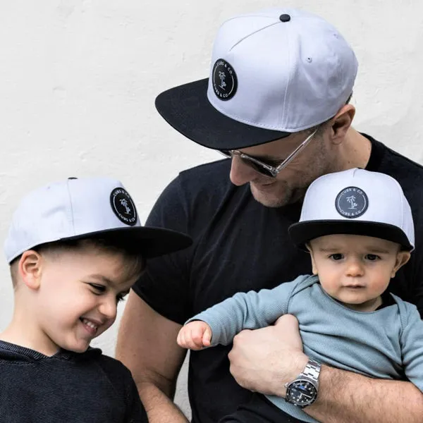 Cubs & Co. Signature Snapback Hat - Grey and Black