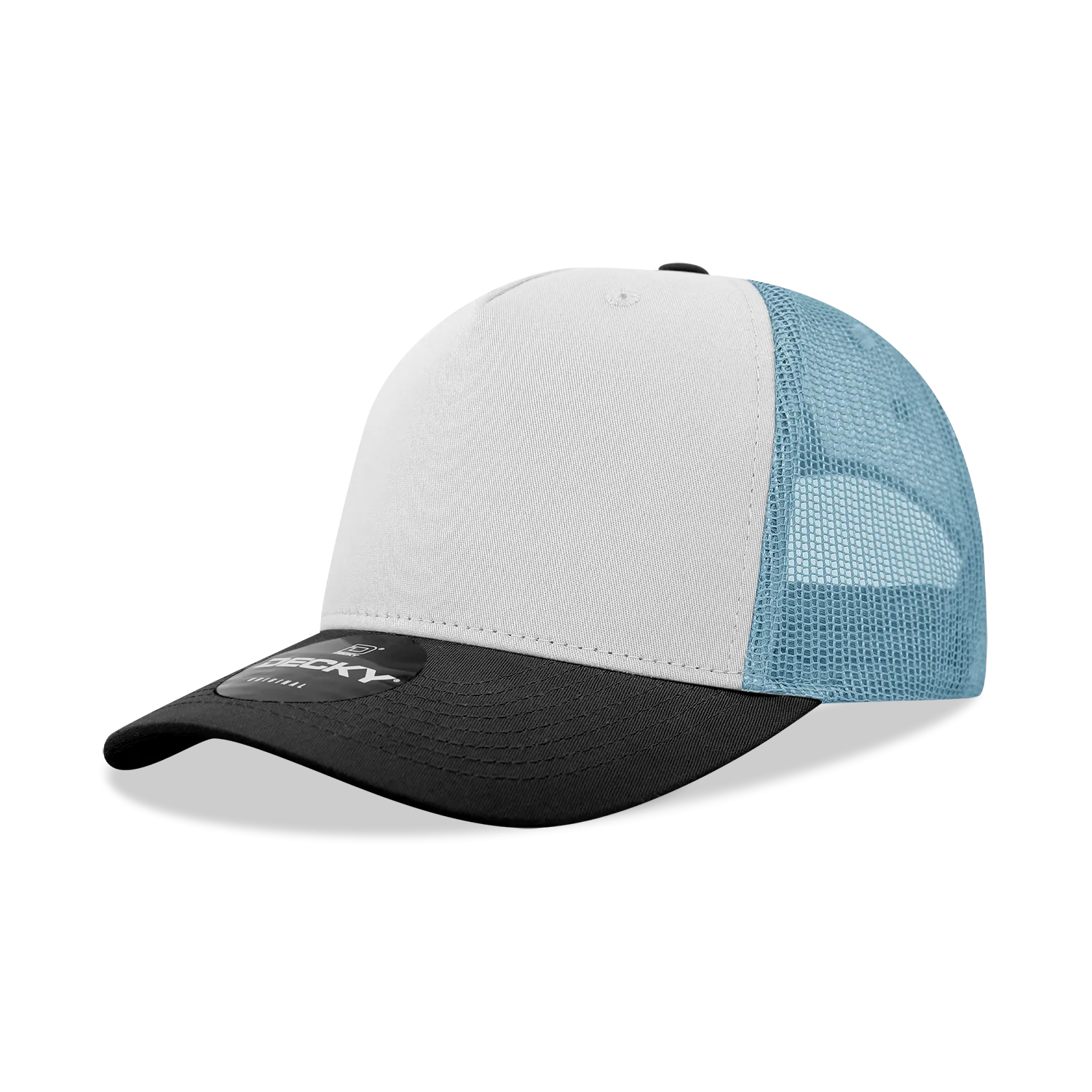 Decky 6030 - Classic, 5-Panel Retro Trucker Cap