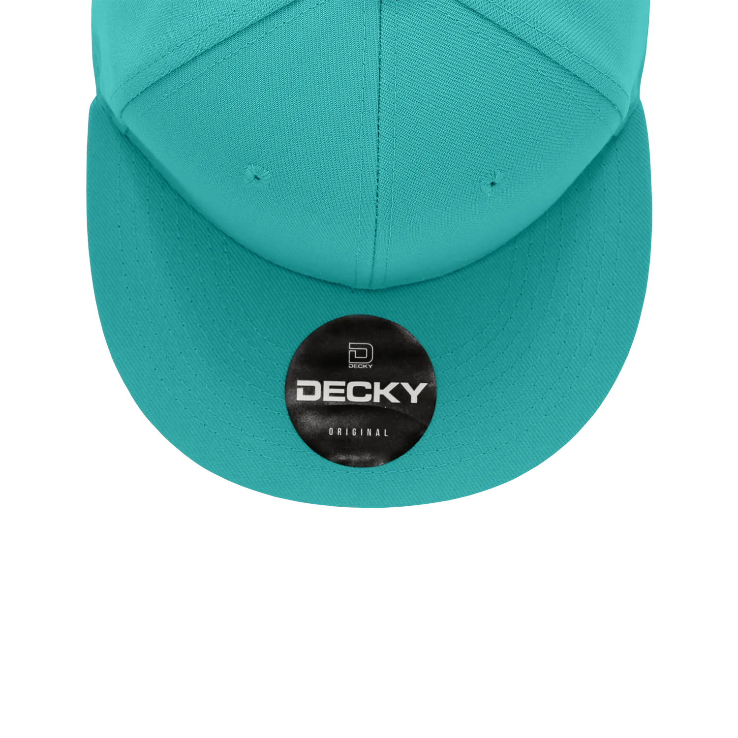 Decky RP1 - Fitted Flat Bill Hat, Retro Fitted Cap (Sizes: 6 7/8 - 7 1/4)