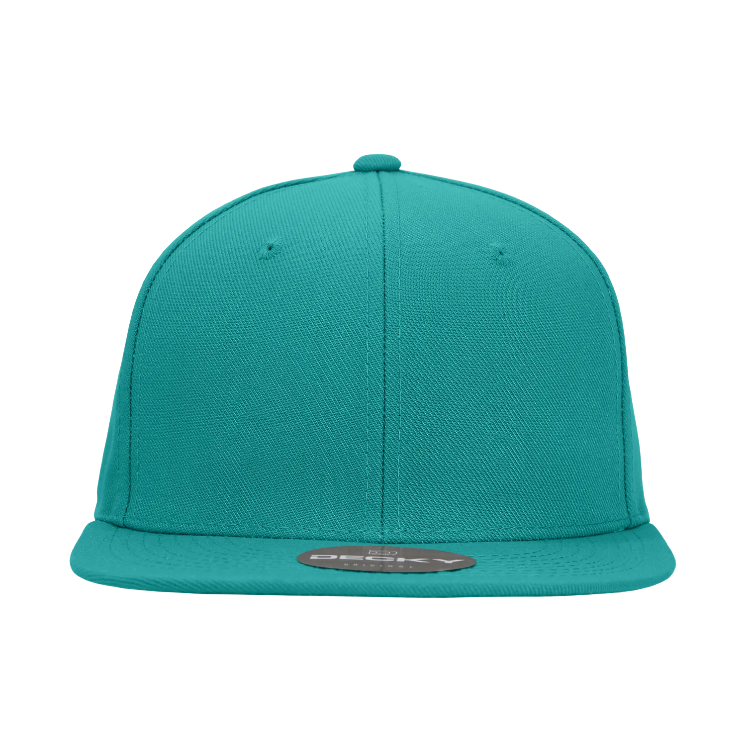 Decky RP1 - Fitted Flat Bill Hat, Retro Fitted Cap (Sizes: 6 7/8 - 7 1/4)