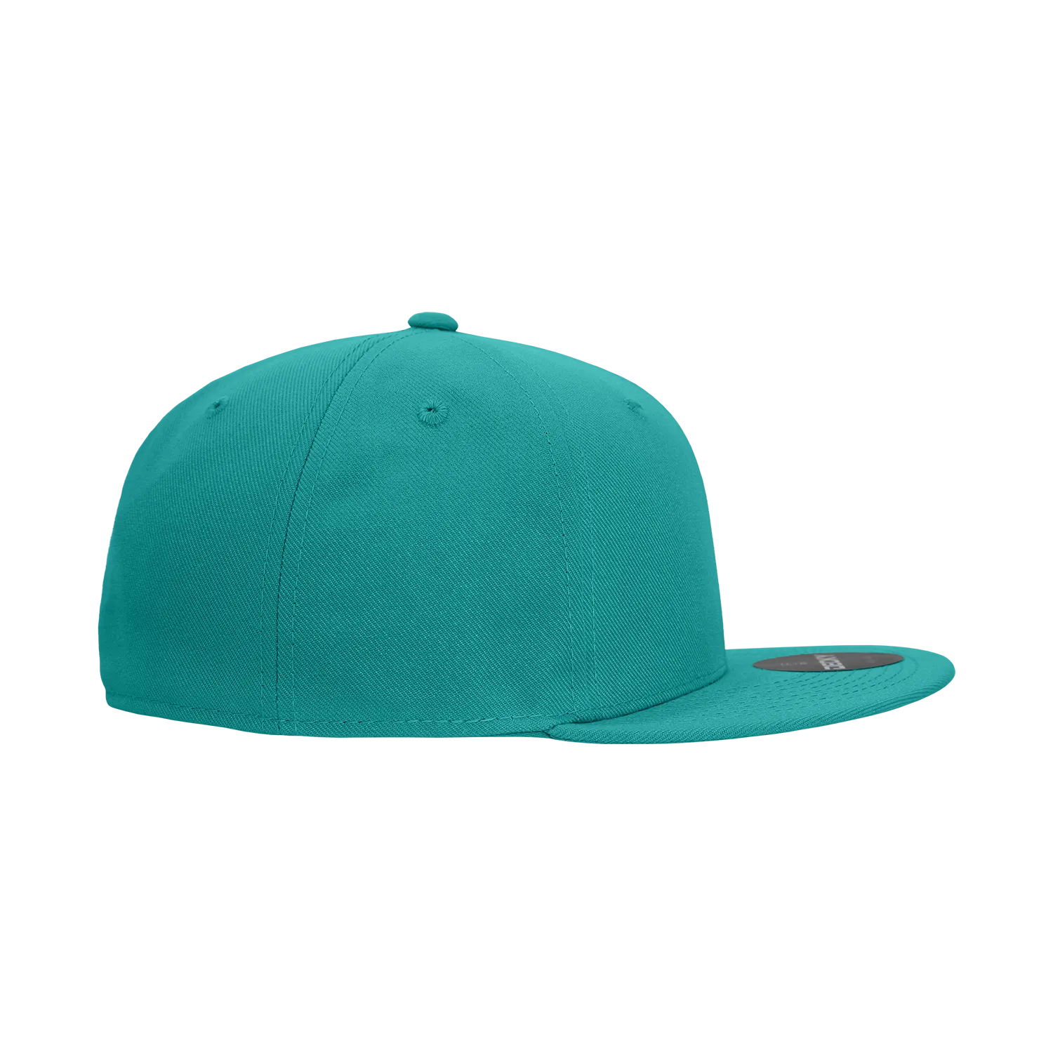 Decky RP1 - Fitted Flat Bill Hat, Retro Fitted Cap (Sizes: 6 7/8 - 7 1/4)