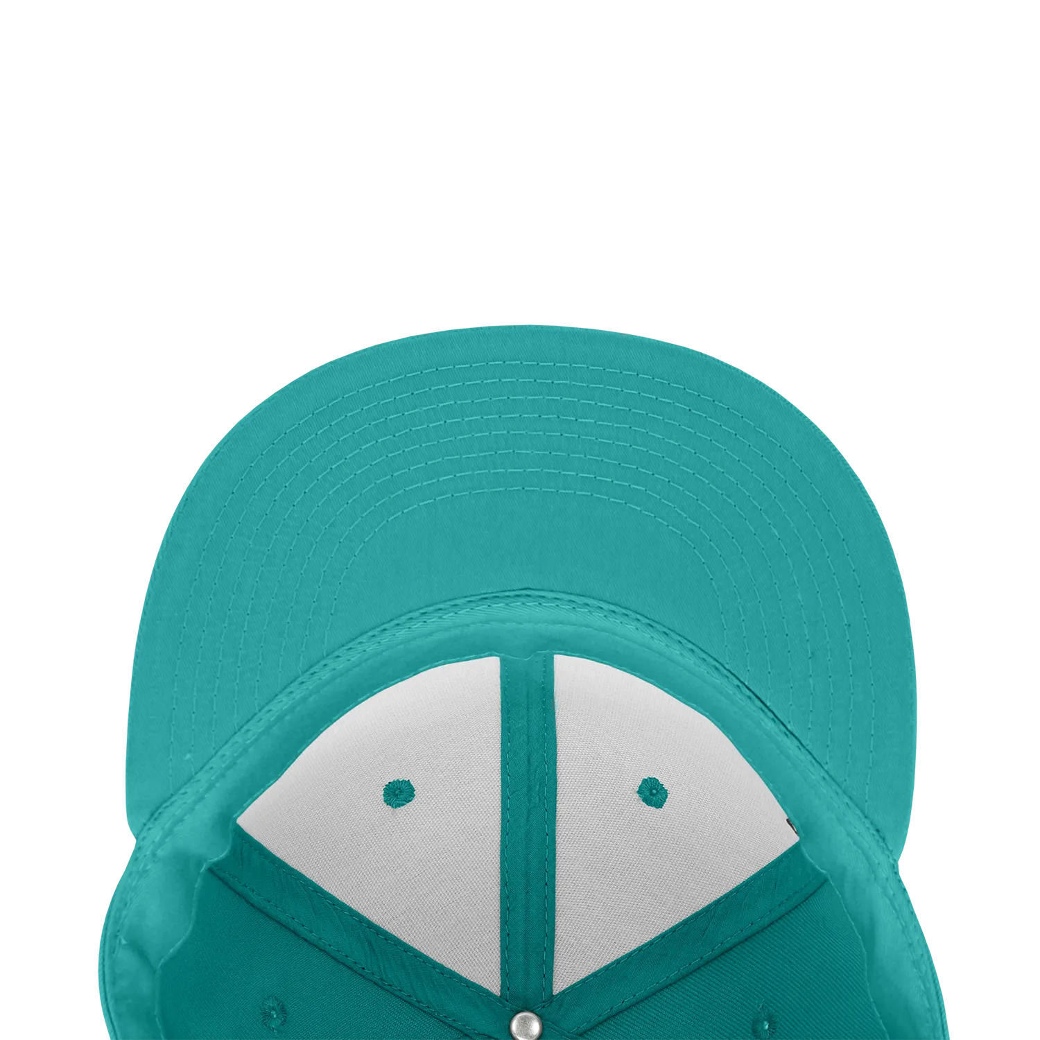 Decky RP1 - Fitted Flat Bill Hat, Retro Fitted Cap (Sizes: 6 7/8 - 7 1/4)