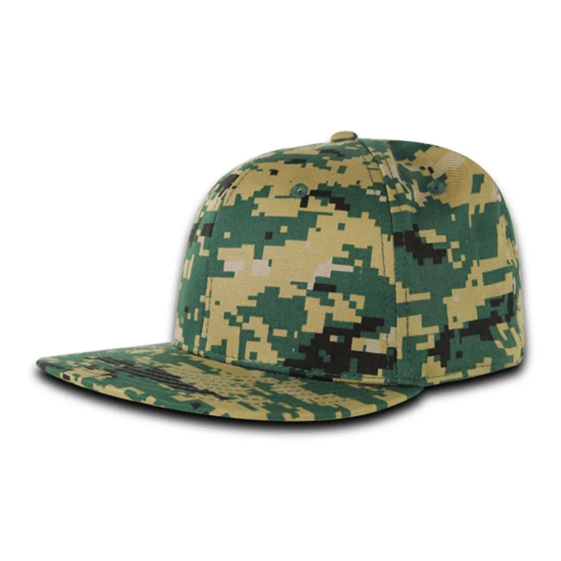 Decky RP1 Retro Fitted Snapback Hats High Crown 6 Panel Flat Bill Baseball Caps