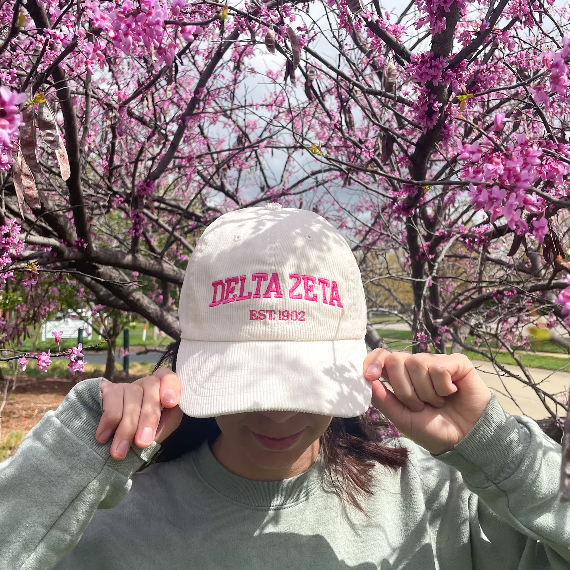 Delta Zeta Embroidered Corduroy Hat