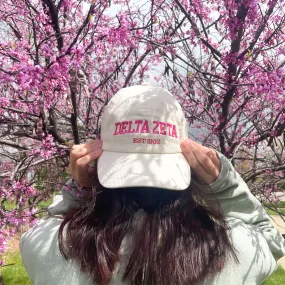 Delta Zeta Embroidered Corduroy Hat