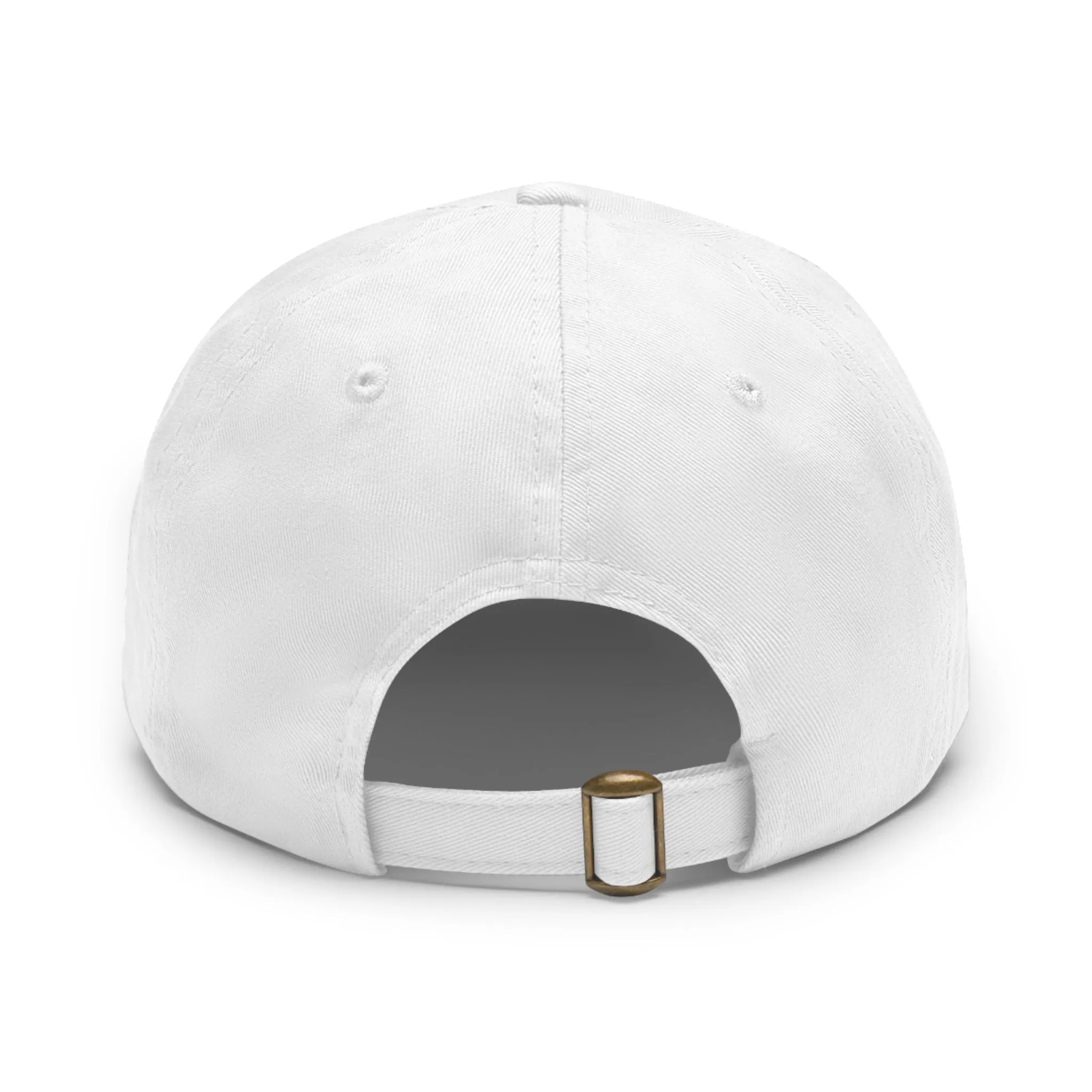Faith over Fear Dad Hat with Leather Patch (Rectangle)