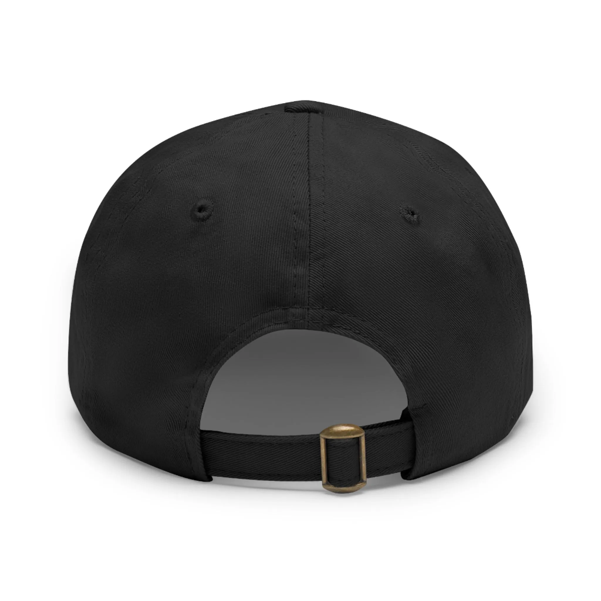 Faith over Fear Dad Hat with Leather Patch (Rectangle)