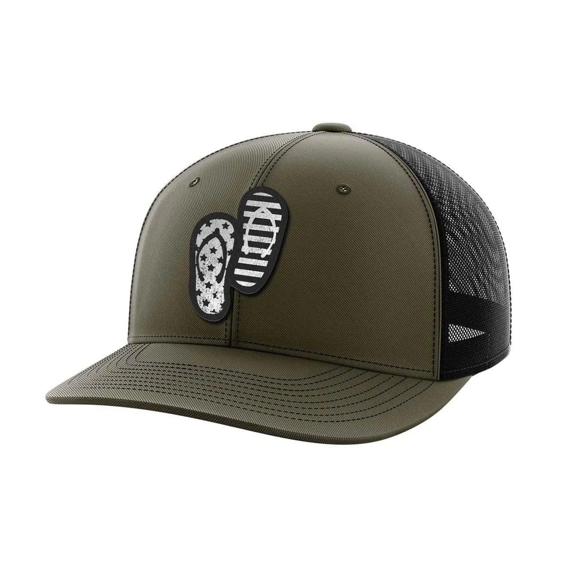 Flip Flops Black Patch Hat