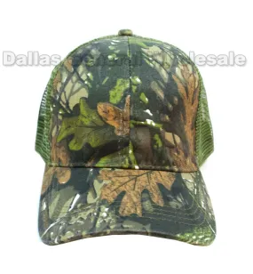 Forest Camouflage Mesh Ball Caps Wholesale