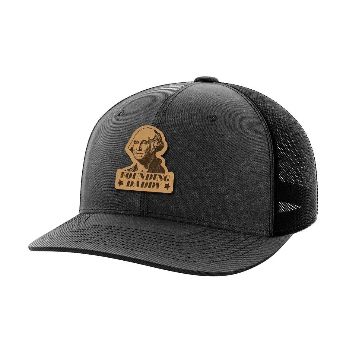 Founding Daddy Leather Patch Hat