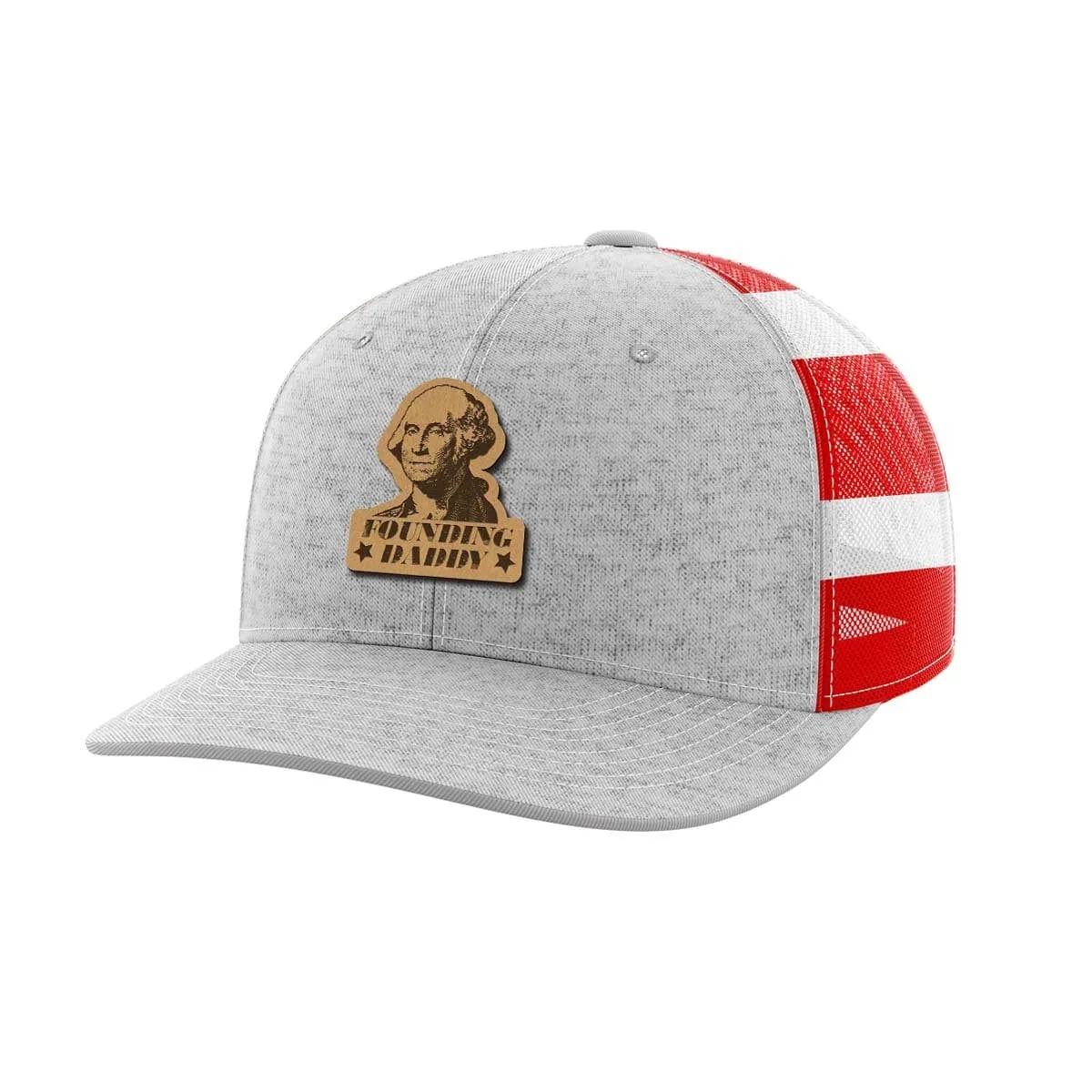 Founding Daddy Leather Patch Hat