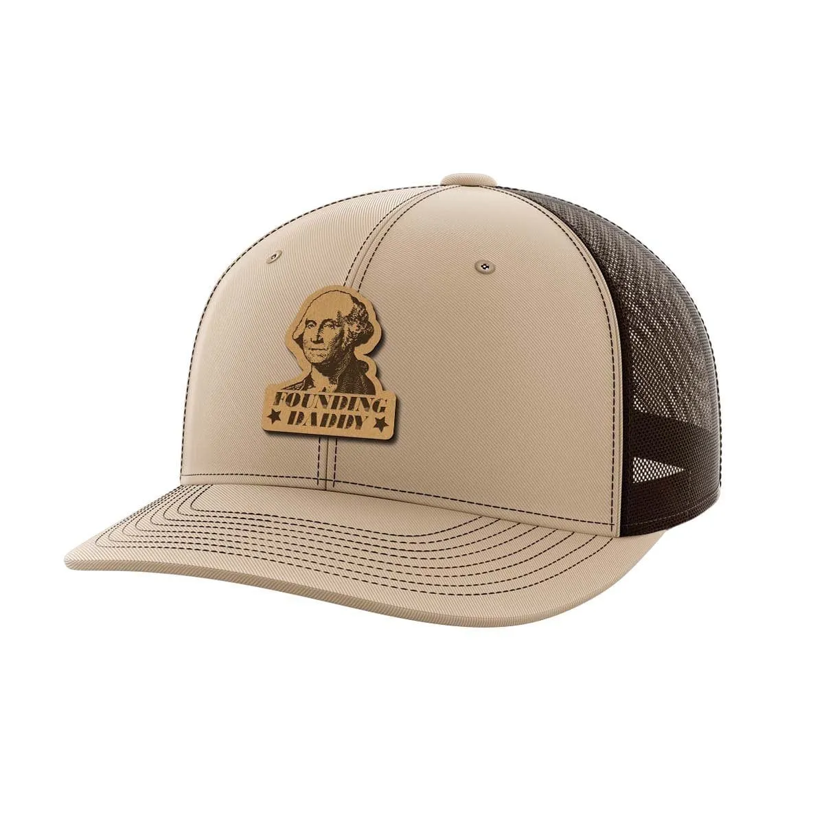 Founding Daddy Leather Patch Hat
