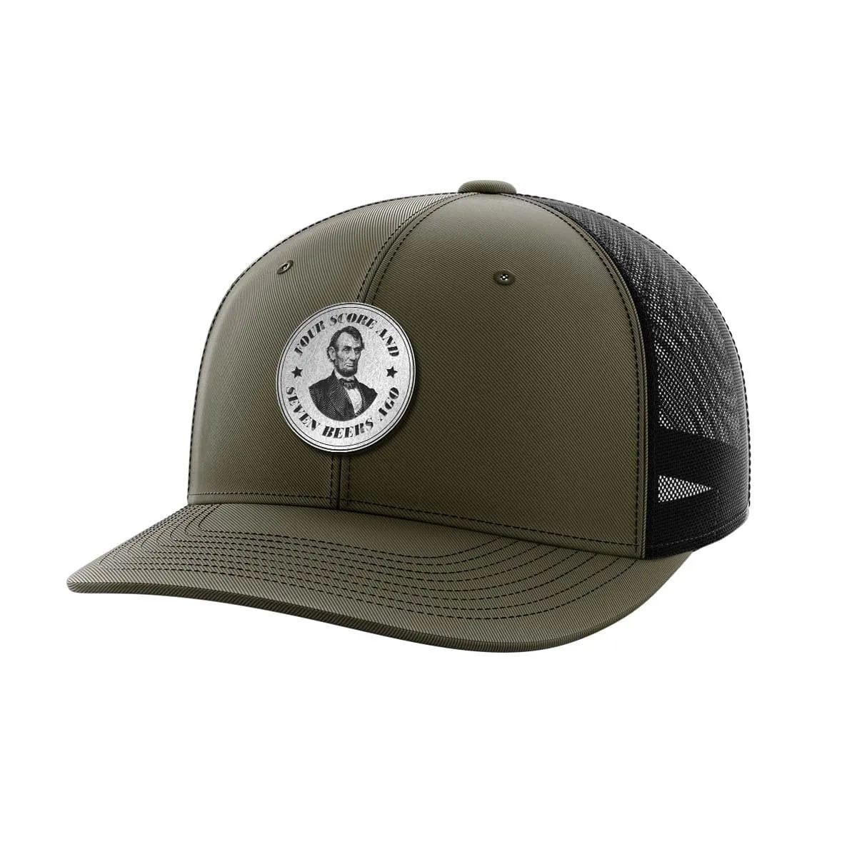 Four Score Black Patch Hat