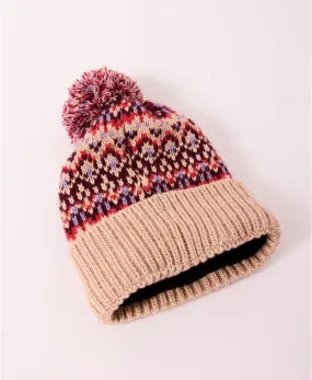 Free People First Frost Fairisle Pom Beanie