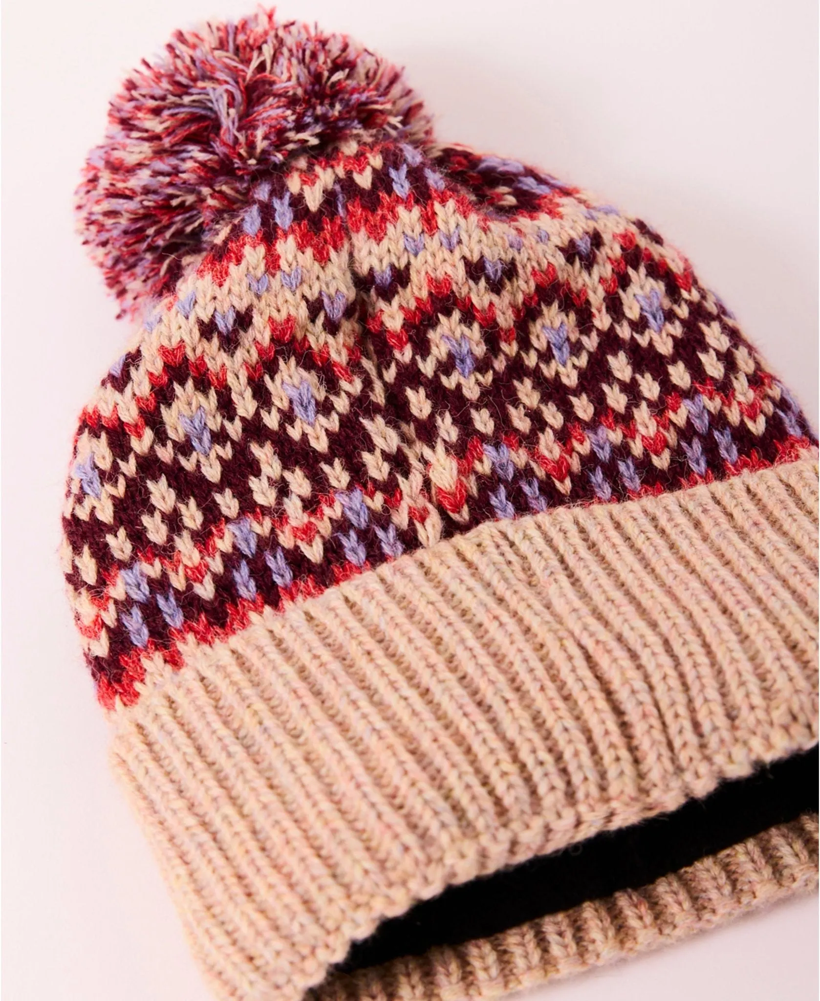 Free People First Frost Fairisle Pom Beanie