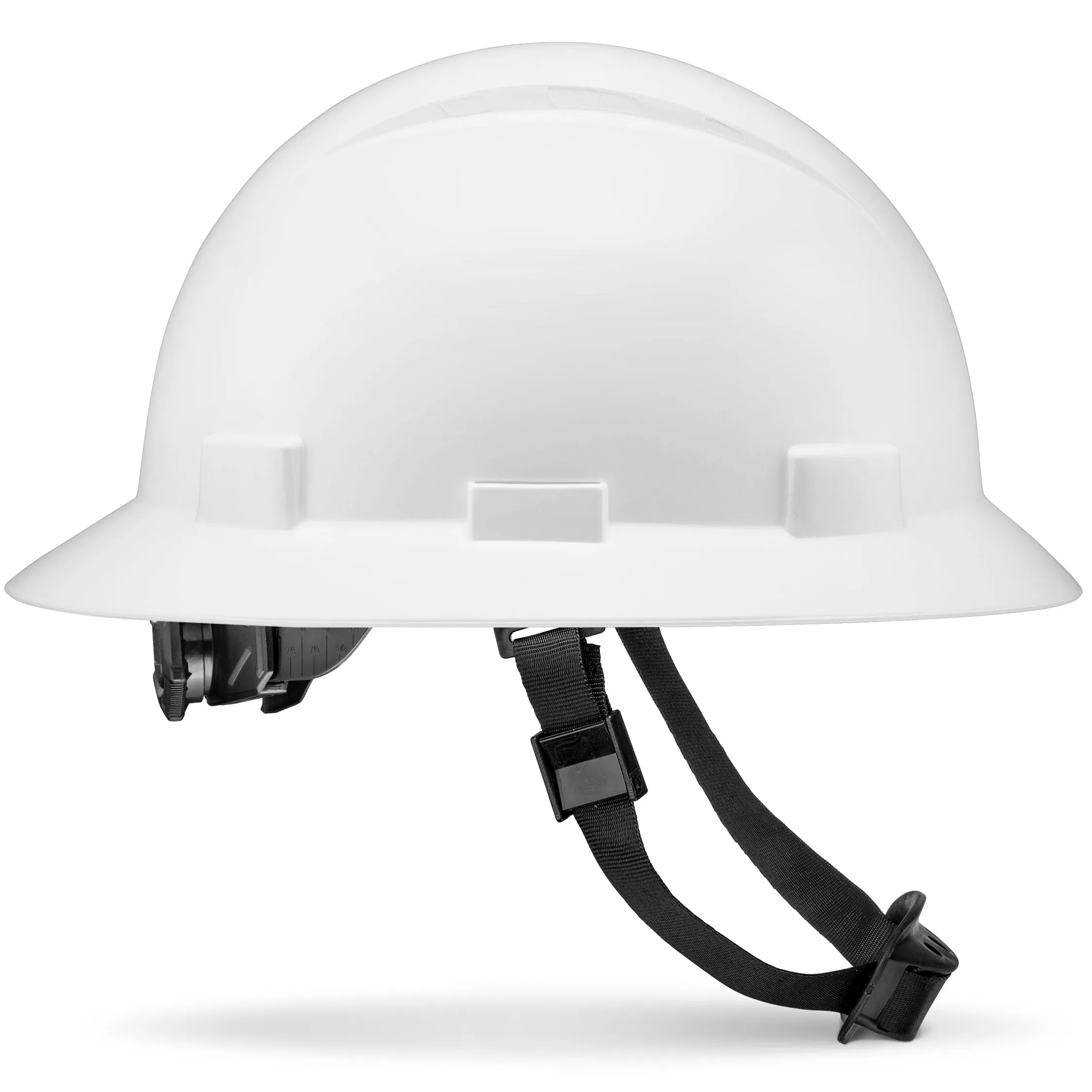 Full Brim White Non-Vented Hard Hat
