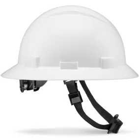 Full Brim White Non-Vented Hard Hat
