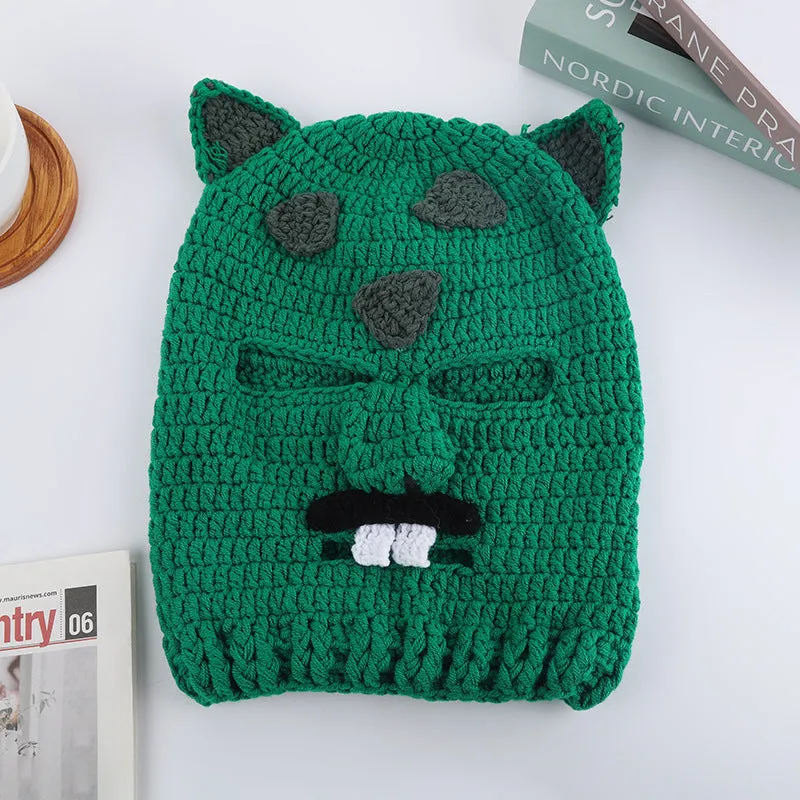 Funny Cartoon Knitted Wool Beanies