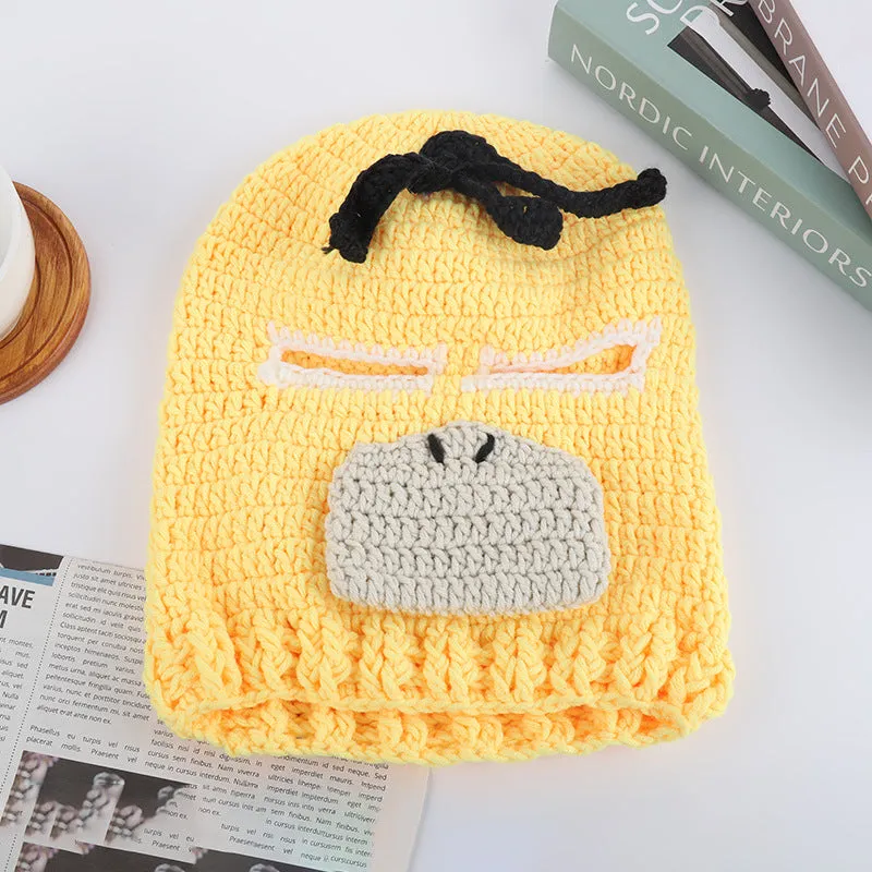 Funny Cartoon Knitted Wool Beanies