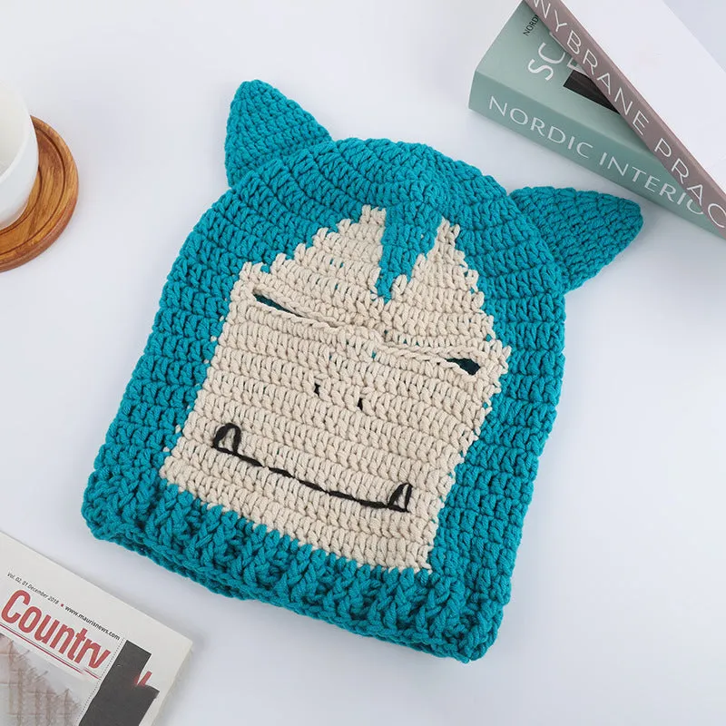 Funny Cartoon Knitted Wool Beanies