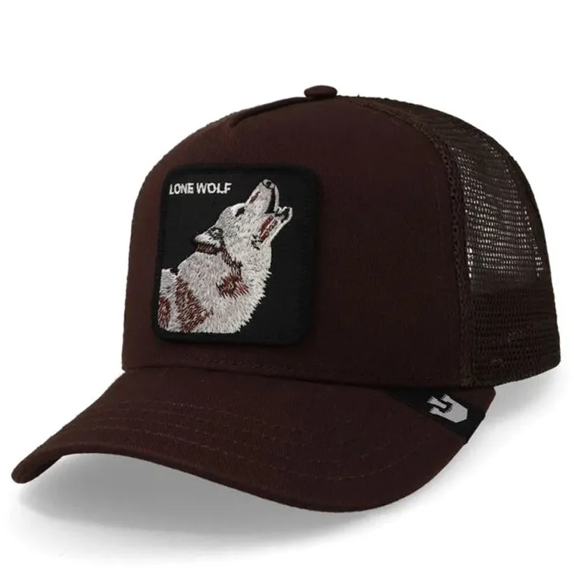 Goorin Bros. Trucker Hat | The Farm | The Lone Wolf - Chocolate
