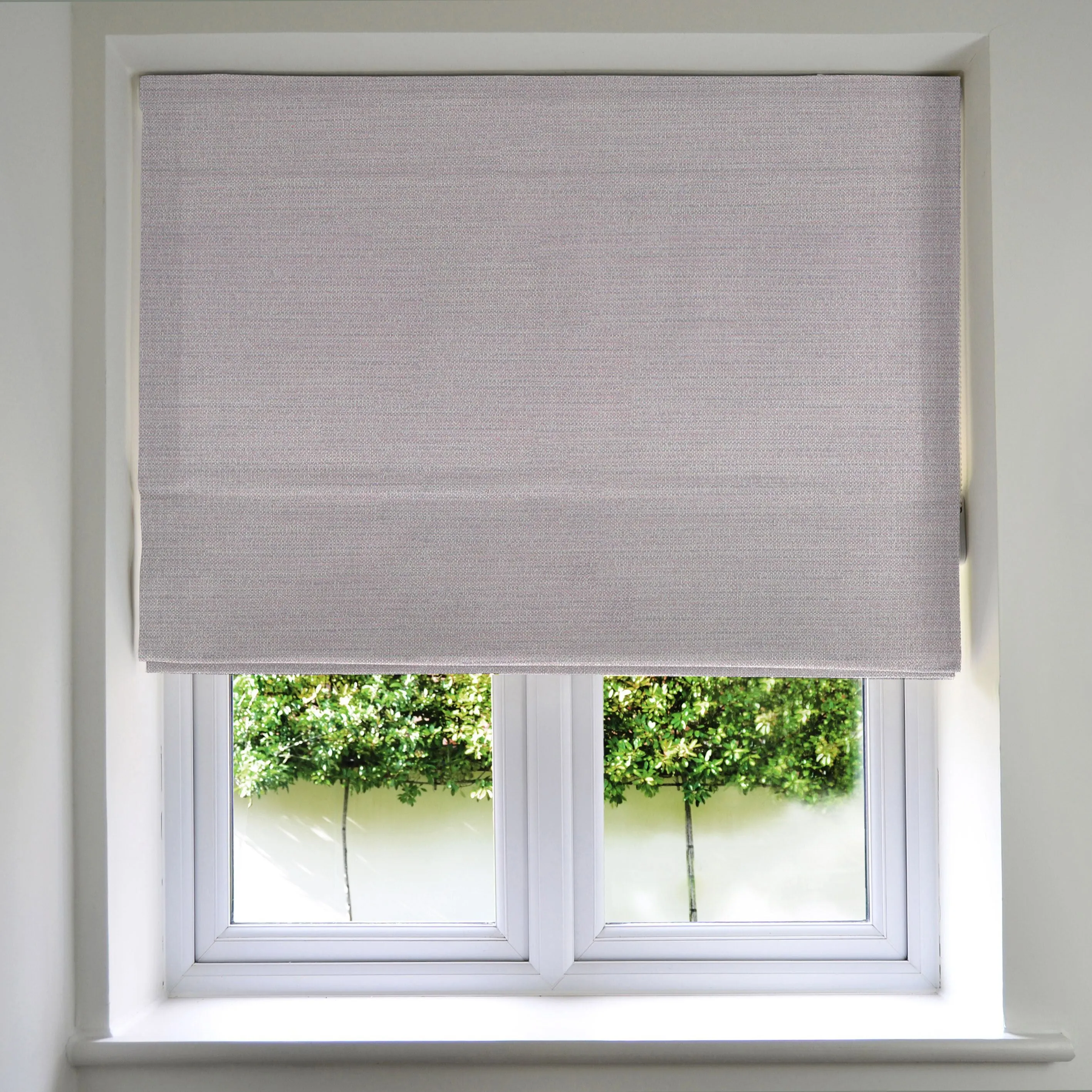Hamleton Lilac Purple Textured Plain Roman Blinds