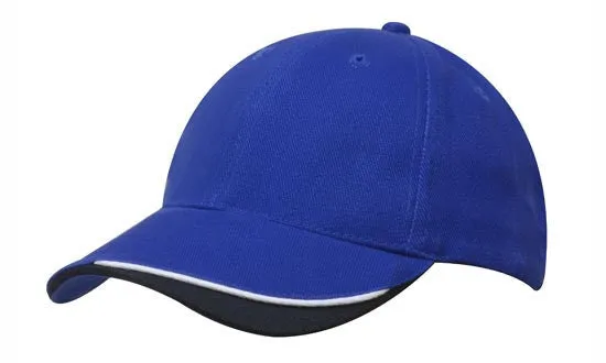 Headwear Brushed Heavy Cotton With Indented Peak (4167)