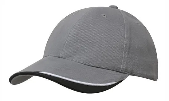 Headwear Brushed Heavy Cotton With Indented Peak (4167)