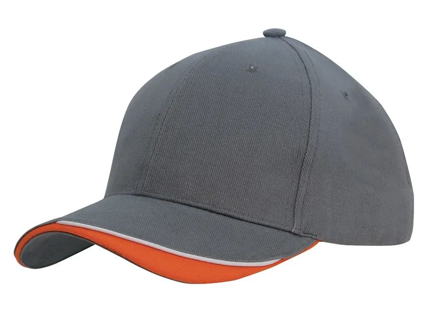 Headwear Brushed Heavy Cotton With Indented Peak (4167)
