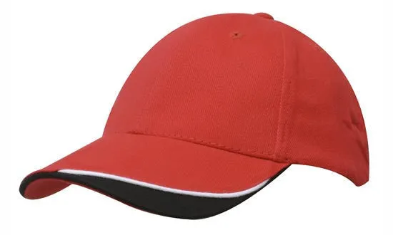 Headwear Brushed Heavy Cotton With Indented Peak (4167)
