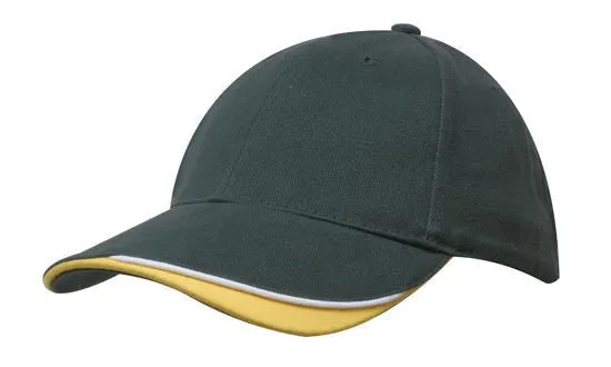 Headwear Brushed Heavy Cotton With Indented Peak (4167)