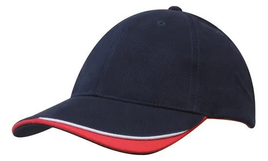 Headwear Brushed Heavy Cotton With Indented Peak (4167)