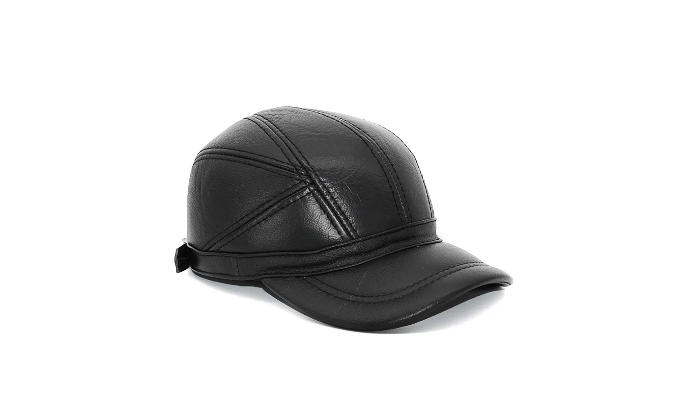 High Quality Genuine Leather Baseball Cap For Men