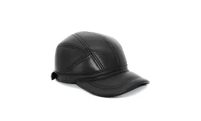 High Quality Genuine Leather Baseball Cap For Men