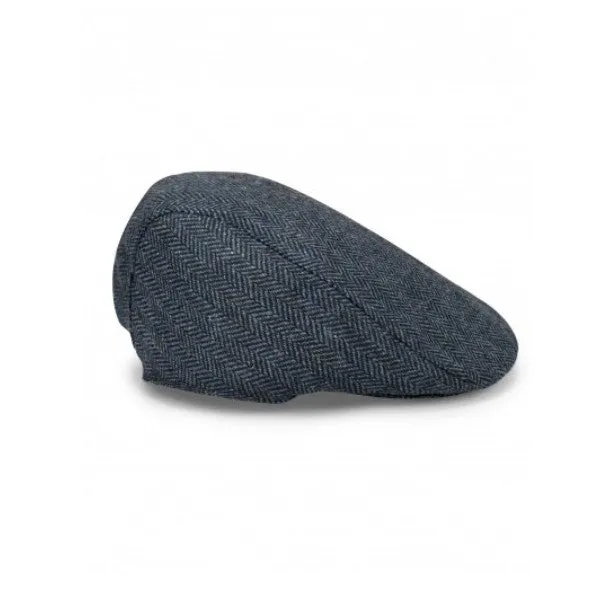 Hoggs of Fife Herringbone Waterproof Tweed Cap