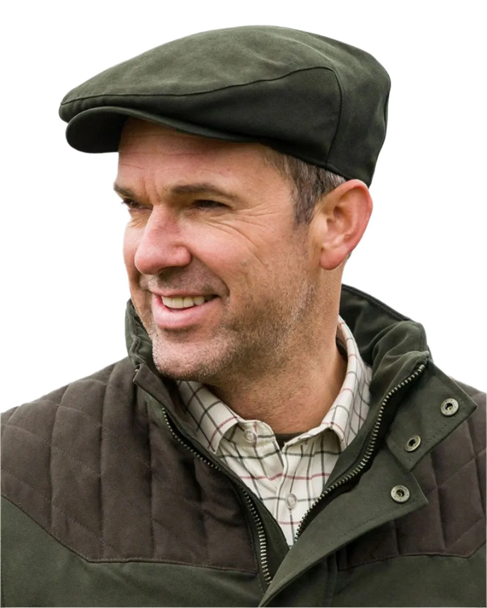 Hoggs of Fife Kincraig Waterproof Tweed Flat Cap