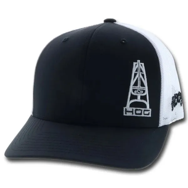 Hooey Black and White HOG Cap