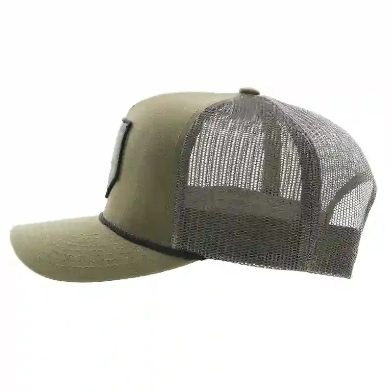 Hooey High Profile Olive Cap-Rough Stock Patch
