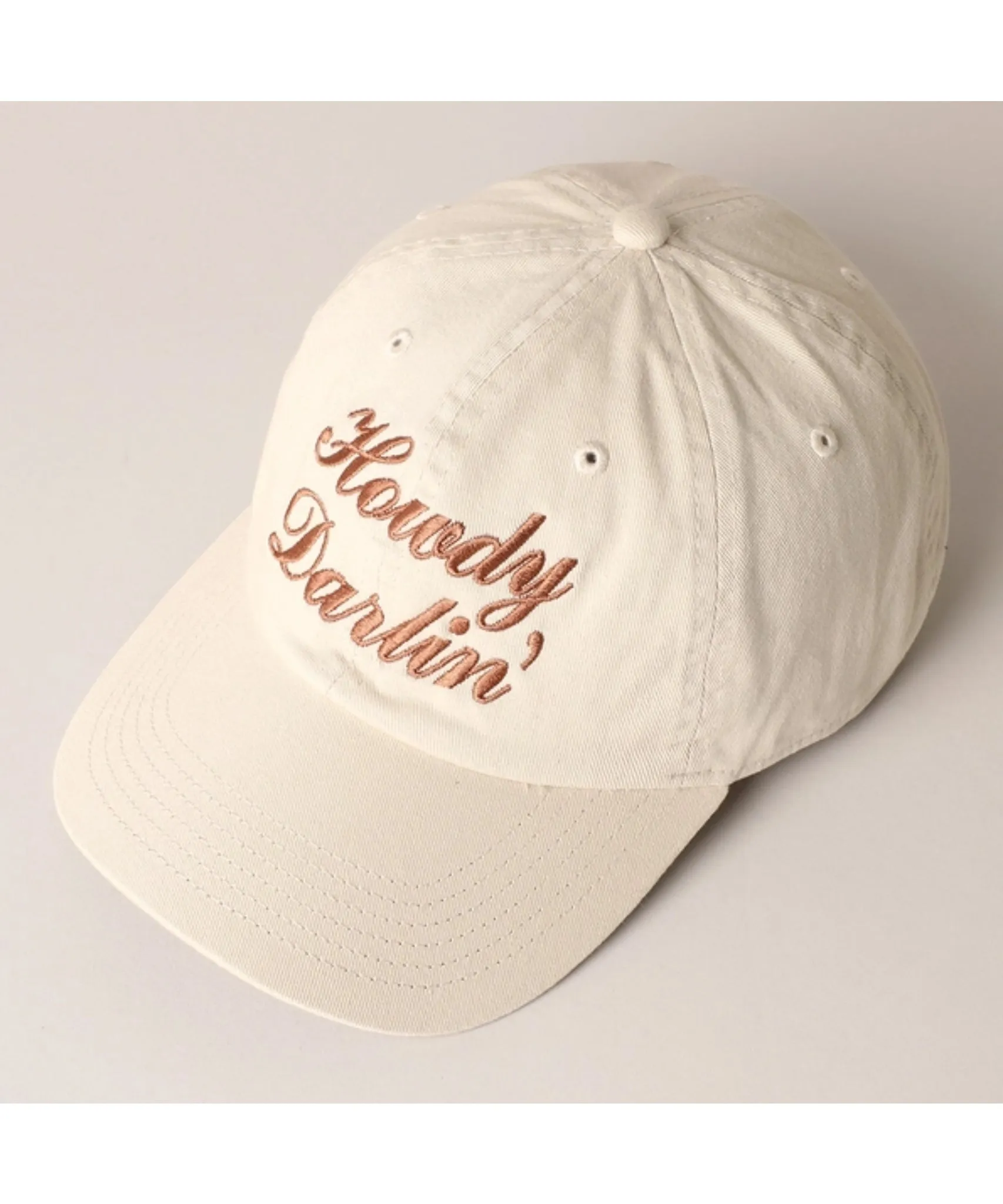Howdy Darlin' Ball Cap - Putty