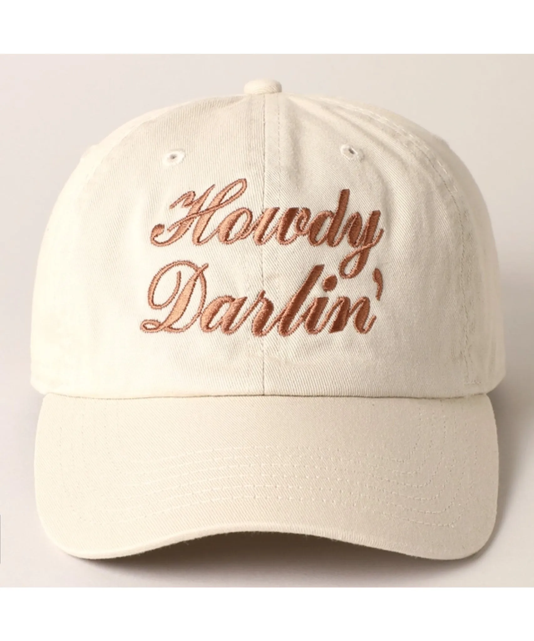 Howdy Darlin' Ball Cap - Putty