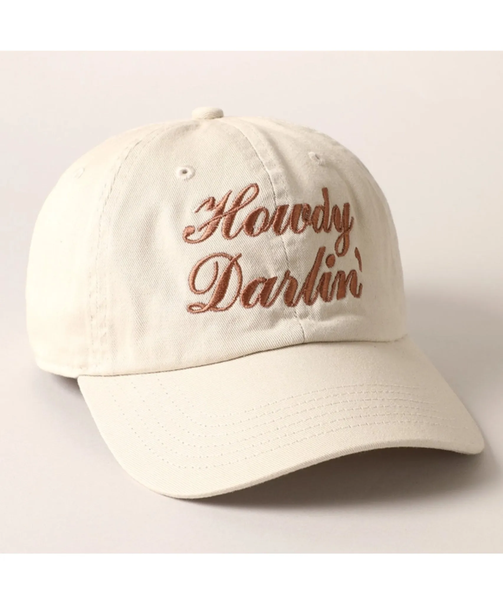Howdy Darlin' Ball Cap - Putty