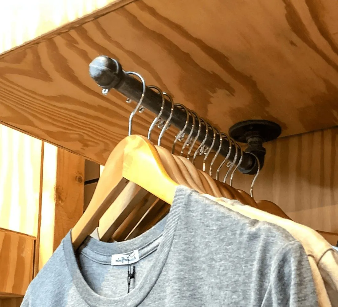 Industrial Face Out Wall Mount Garment Rack - 2 pack (Size: 12")