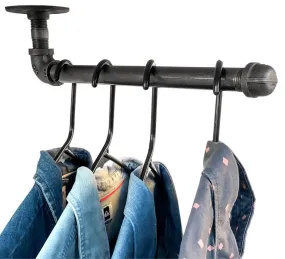 Industrial Face Out Wall Mount Garment Rack - 2 pack (Size: 12")